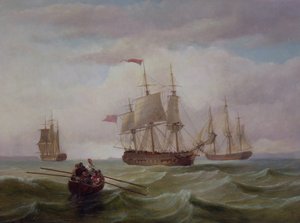 Tre østindienere i Bristol Channel